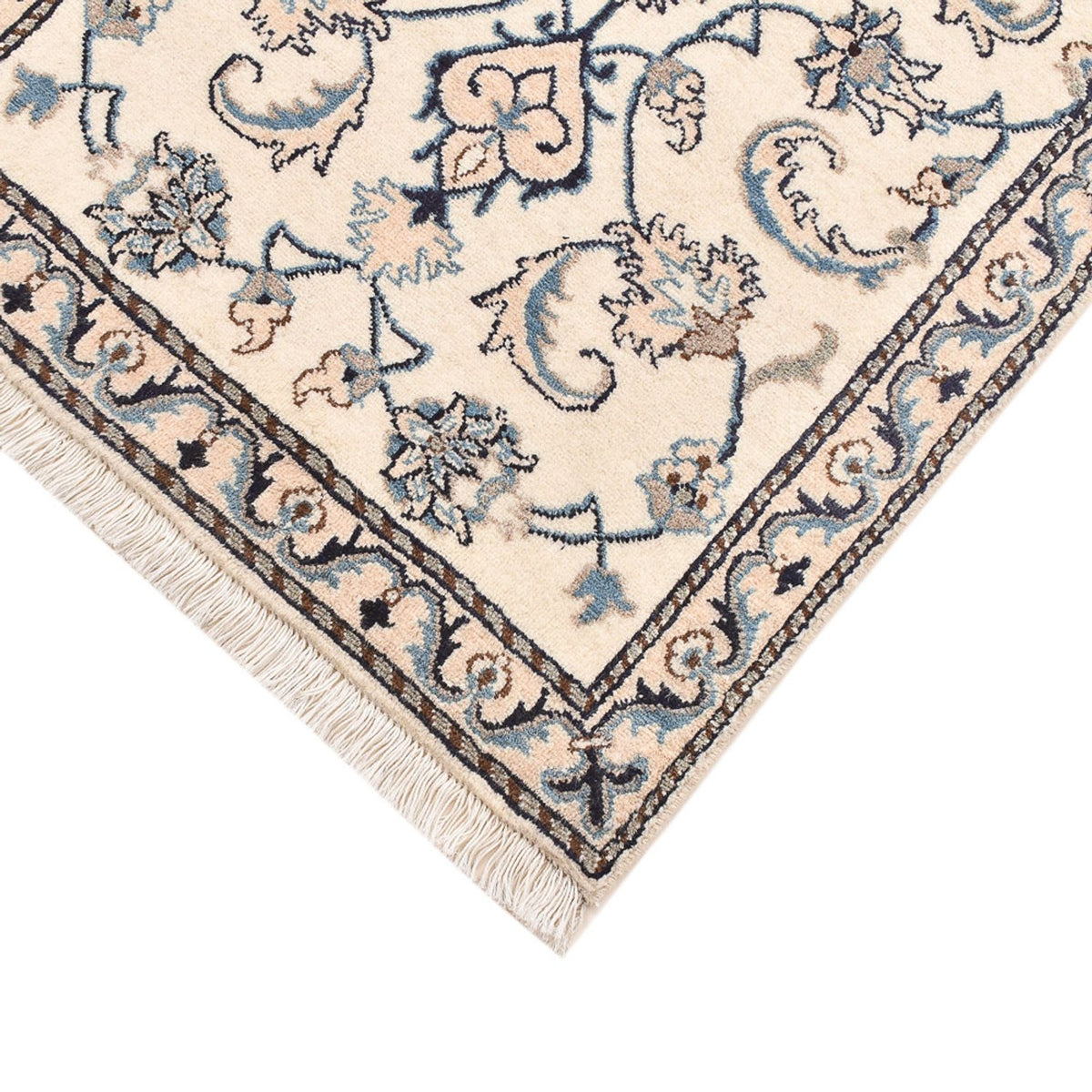 Persisk matta - Nain - 139 x 68 cm - ljusgrå