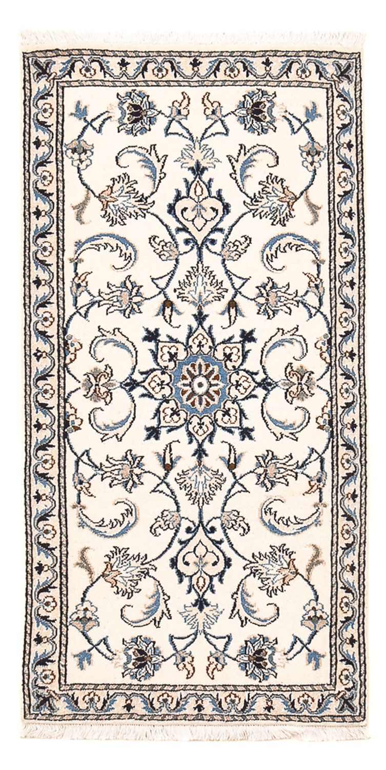 Persisk matta - Nain - 141 x 69 cm - ljusgrå