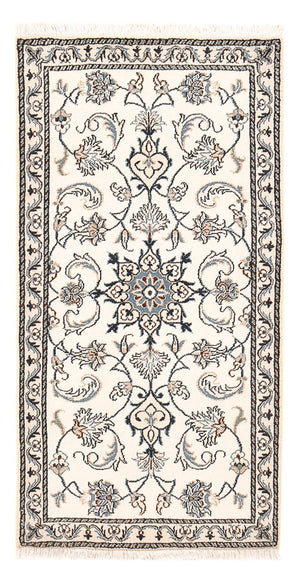 Persisk matta - Nain - 136 x 67 cm - ljusgrå