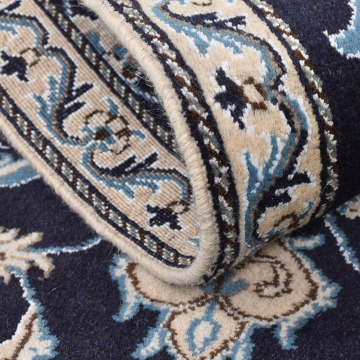 Persisk matta - Nain - 139 x 68 cm - mörkblå