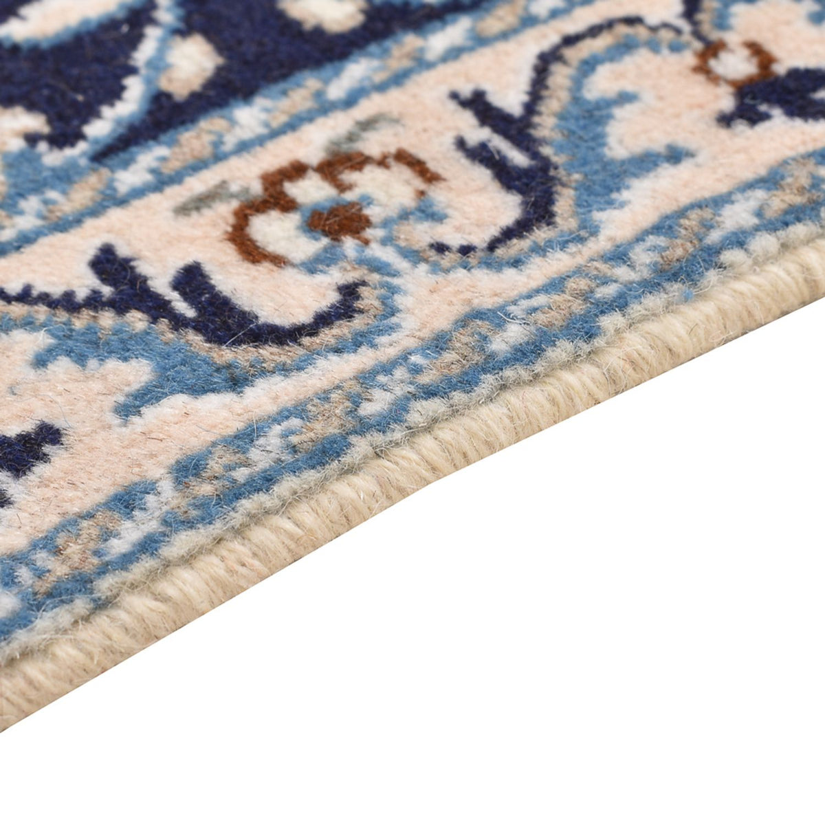 Persisk matta - Nain - 90 x 60 cm - mörkblå