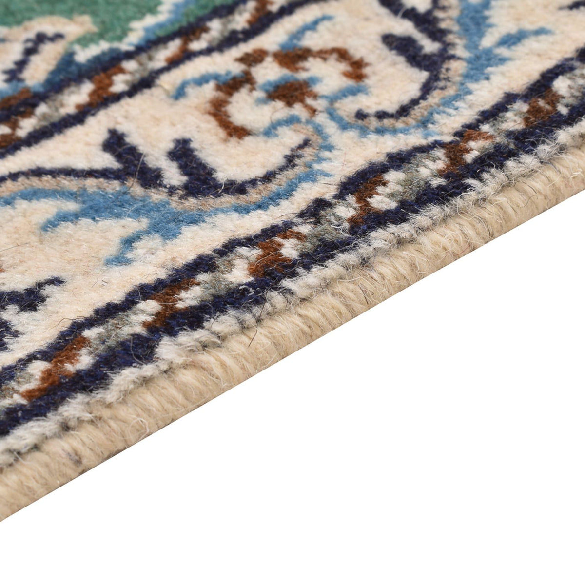 Persisk matta - Nain - 87 x 60 cm - grön