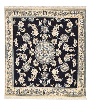 Persisk matta - Nain kvadrat  - 103 x 96 cm - mörkblå