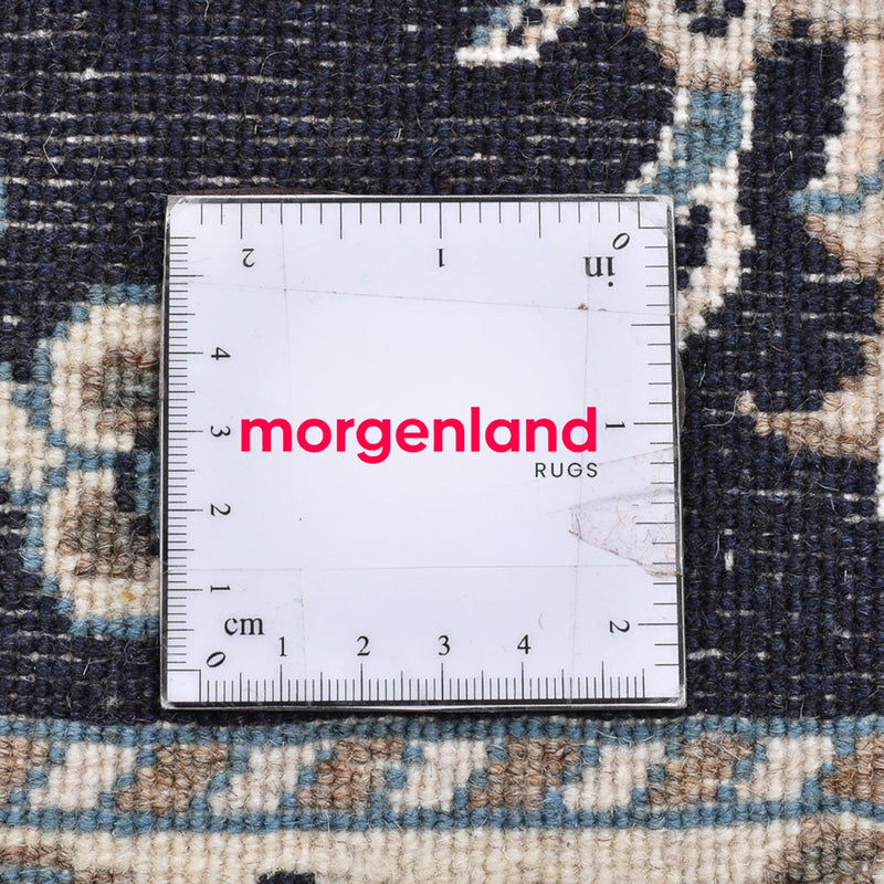 Persisk matta - Nain kvadrat  - 100 x 100 cm - mörkblå