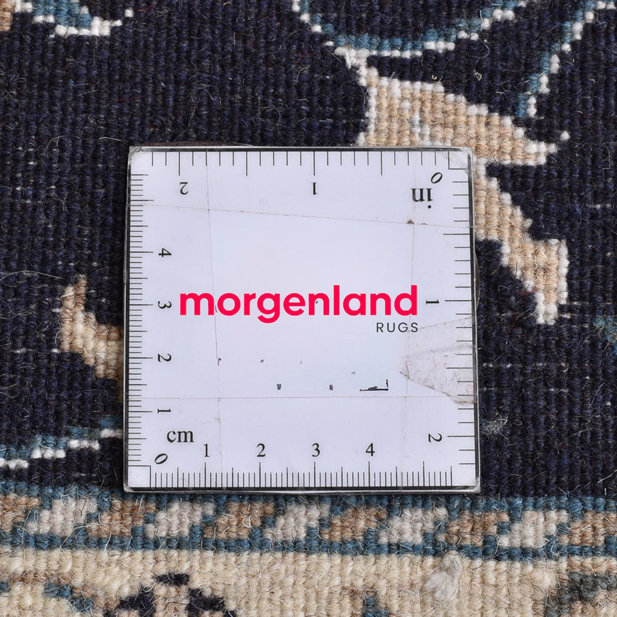 Persisk matta - Nain kvadrat  - 90 x 97 cm - mörkblå