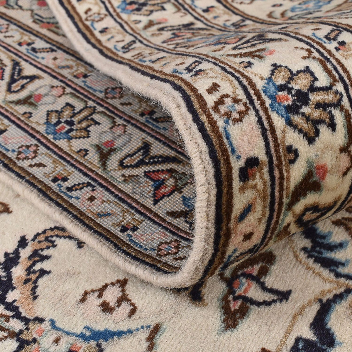 Persiska mattor - Keshan - 350 x 245 cm - ljusgrå