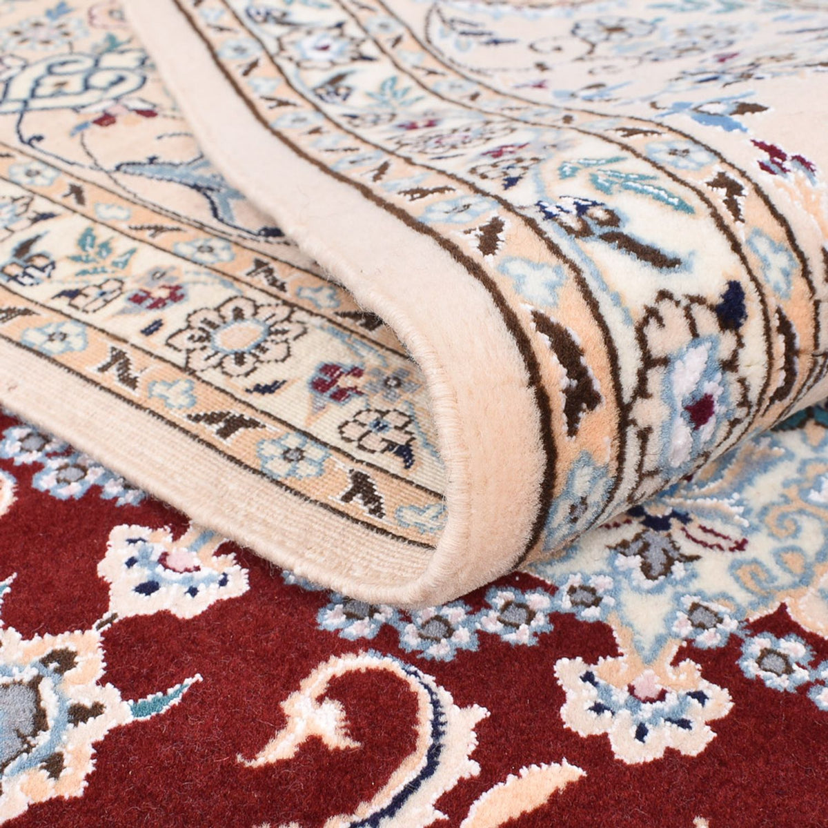 Persisk matta - Nain - Premium - 236 x 150 cm - mörkröd