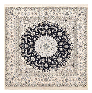 Persisk matta - Nain - Premium kvadrat  - 181 x 178 cm - mörkblå