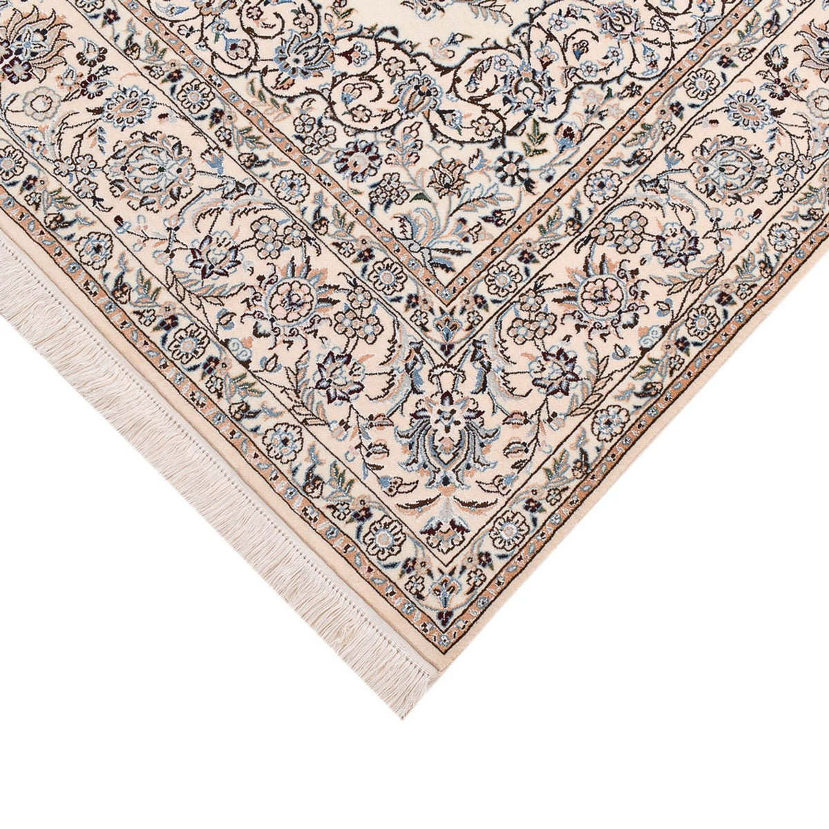 Persisk matta - Nain - Premium - 219 x 146 cm - ljusgrå