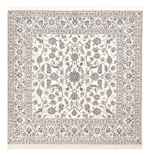 Persisk matta - Nain - Premium kvadrat  - 204 x 207 cm - ljusgrå