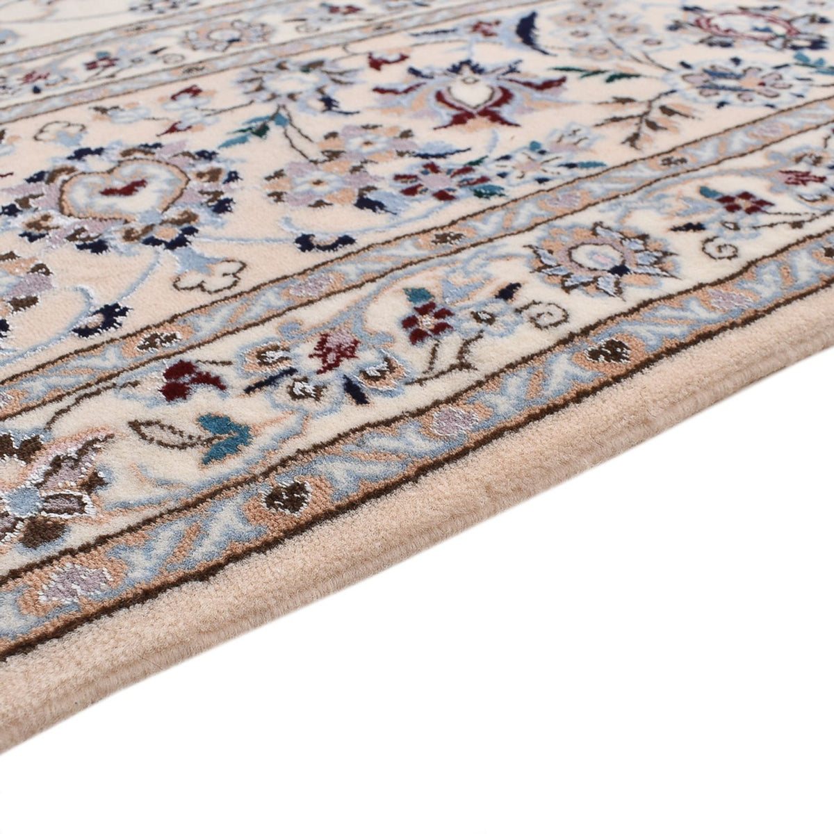 Persisk matta - Nain - Premium kvadrat  - 204 x 207 cm - ljusgrå