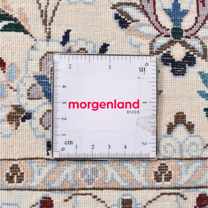 Persisk matta - Nain - Premium kvadrat  - 204 x 207 cm - ljusgrå