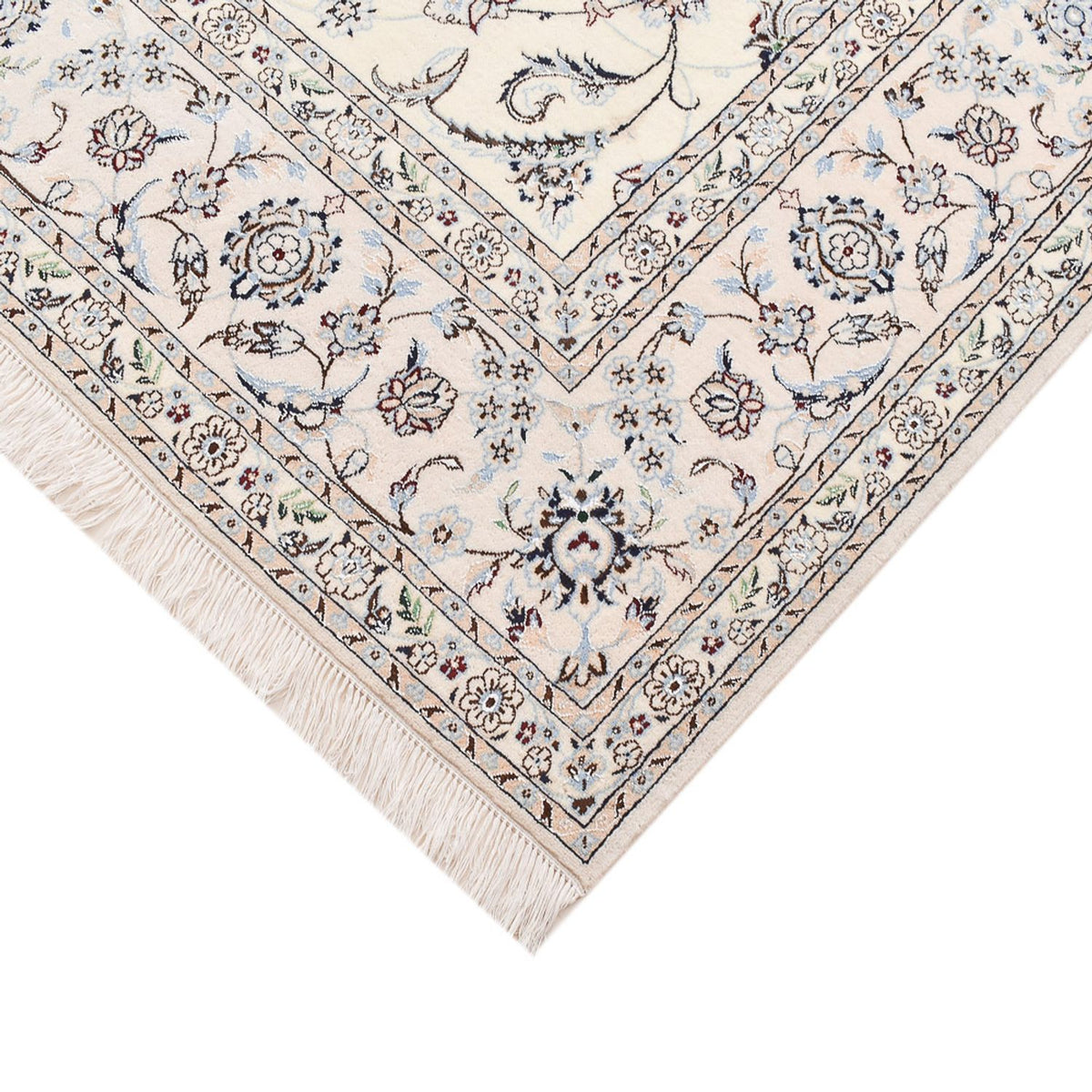 Persisk matta - Nain - Premium kvadrat  - 205 x 206 cm - ljusgrå