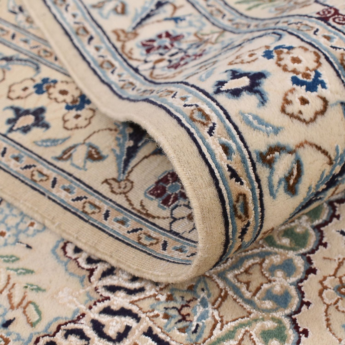 Persisk matta - Nain - Royal - 305 x 205 cm - ljusgrå