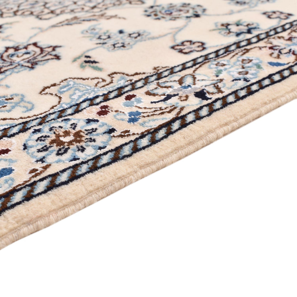 Persisk matta - Nain - Royal - 109 x 69 cm - ljusgrå