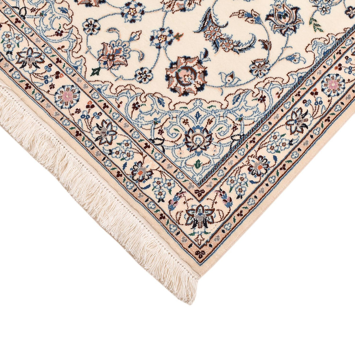 Persisk matta - Nain - Royal - 108 x 72 cm - ljusgrå