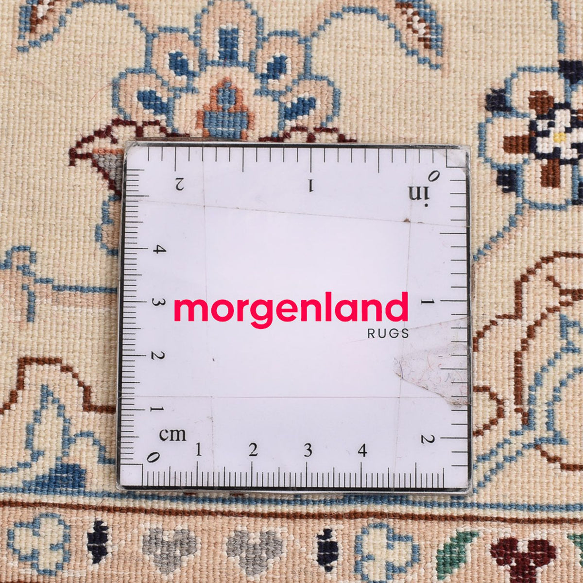 Persisk matta - Nain - Royal - 108 x 72 cm - ljusgrå