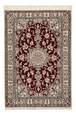 Persisk matta - Nain - Royal - 94 x 63 cm - mörkröd