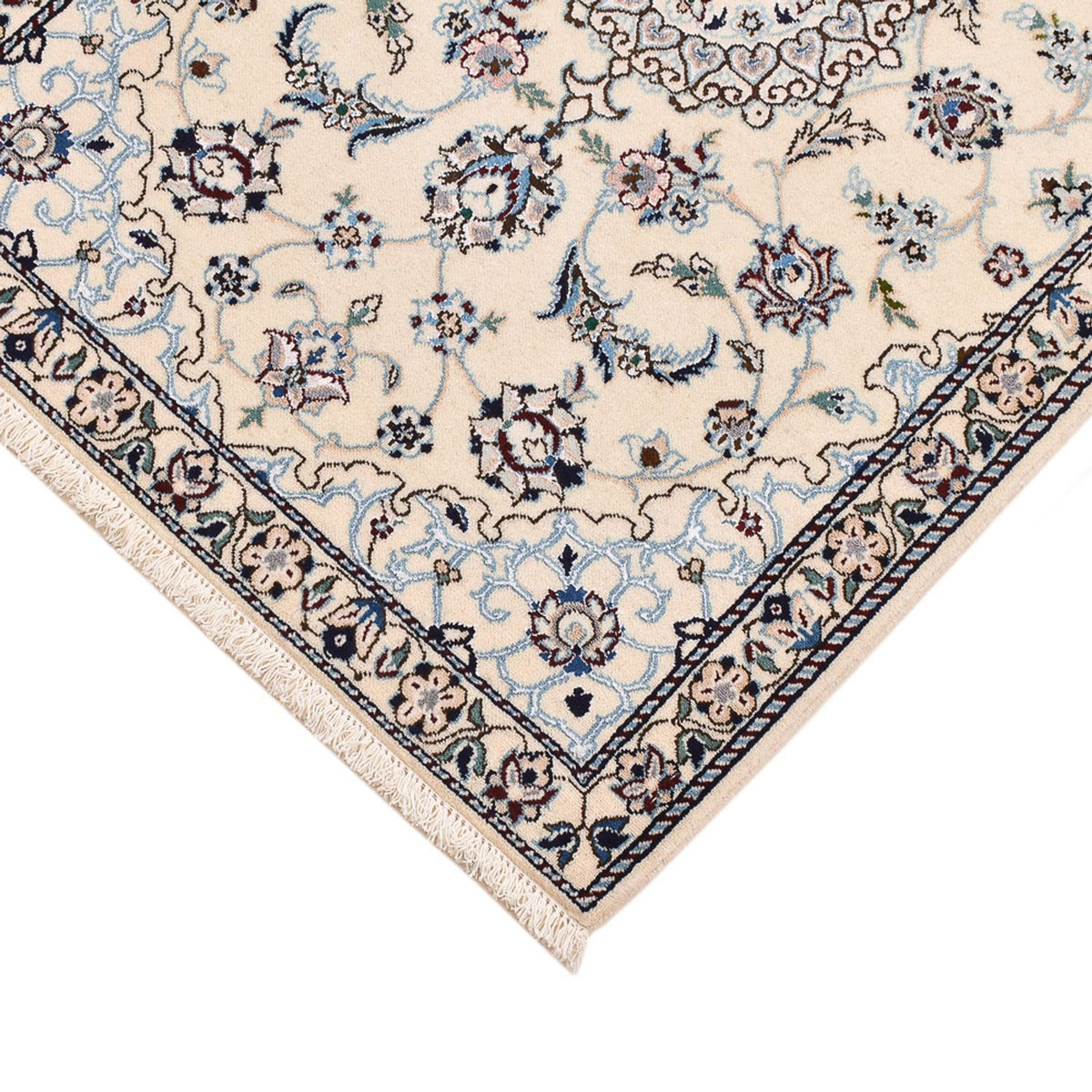 Persisk matta - Nain - Royal - 96 x 64 cm - ljusgrå