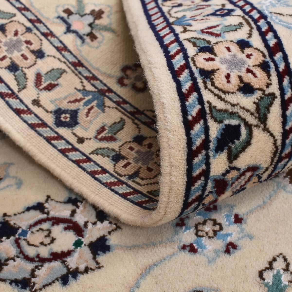 Persisk matta - Nain - Royal - 96 x 64 cm - ljusgrå