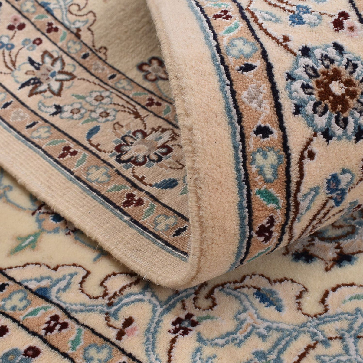 Persisk matta - Nain - Royal - 113 x 74 cm - ljusgrå