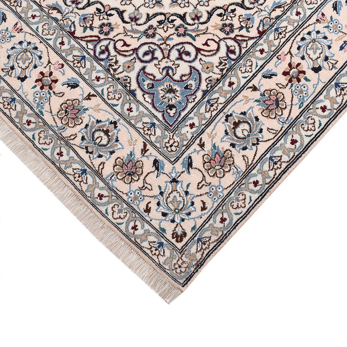 Persisk matta - Nain - Royal - 250 x 155 cm - ljusgrå