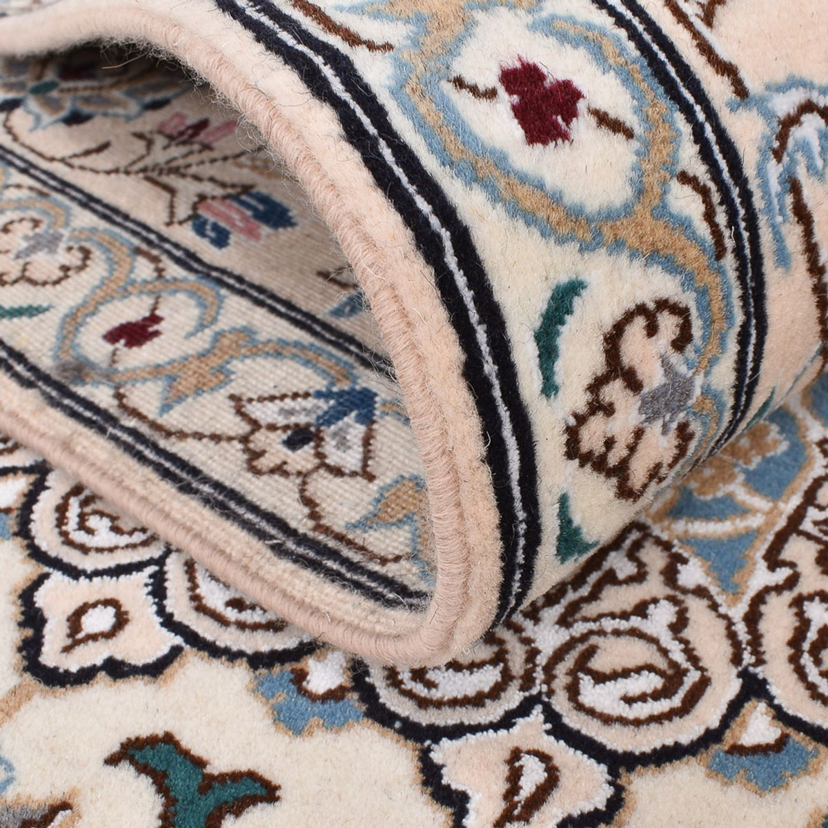 Persisk matta - Nain - Royal - 250 x 155 cm - ljusgrå