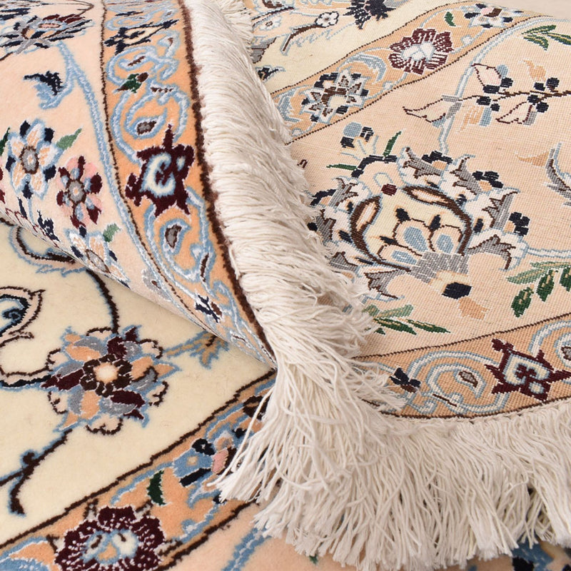 Persisk matta - Nain - Premium runt  - 252 x 252 cm - grädde