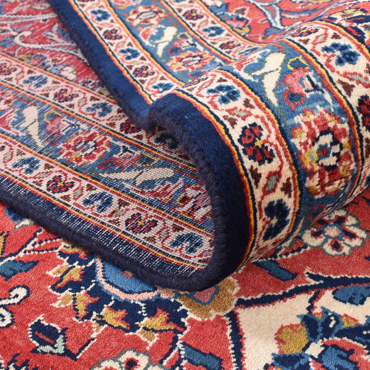 Persiska mattor - Keshan - 407 x 300 cm - mörkblå