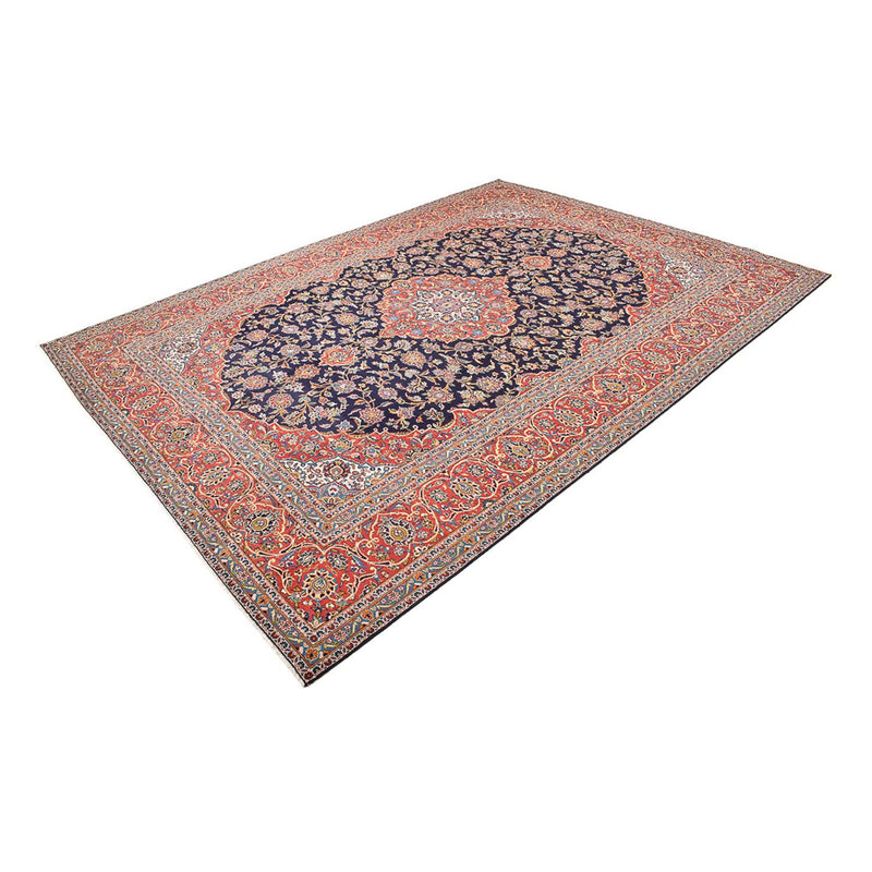 Persiska mattor - Keshan - 398 x 295 cm - mörkblå