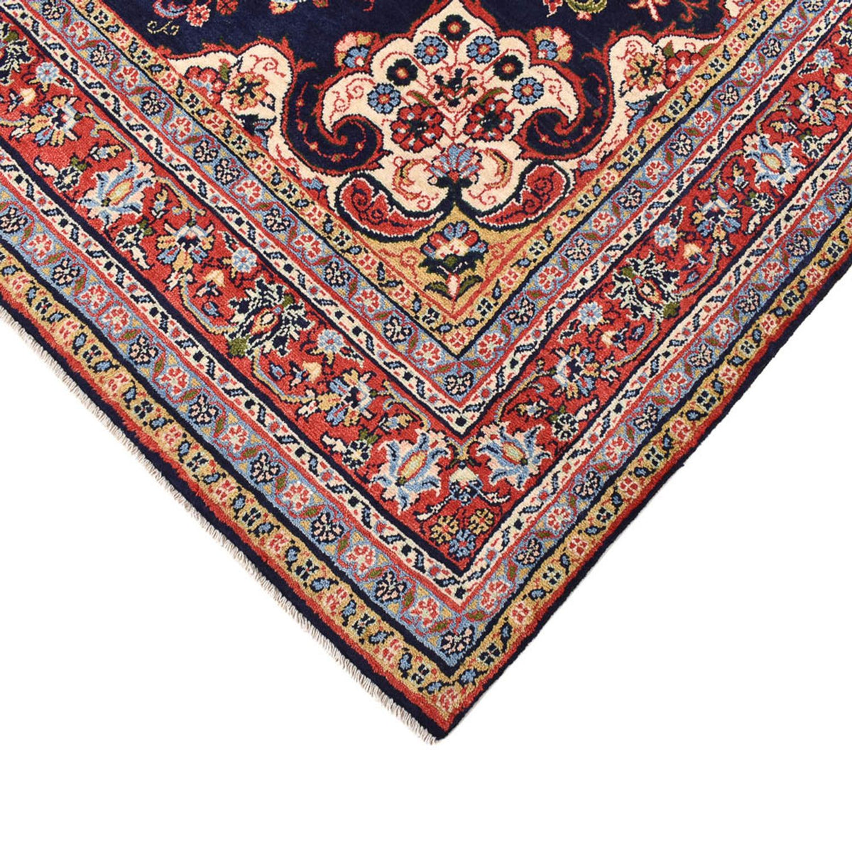 Persisk matta - Nomadic - 297 x 193 cm - mörkblå