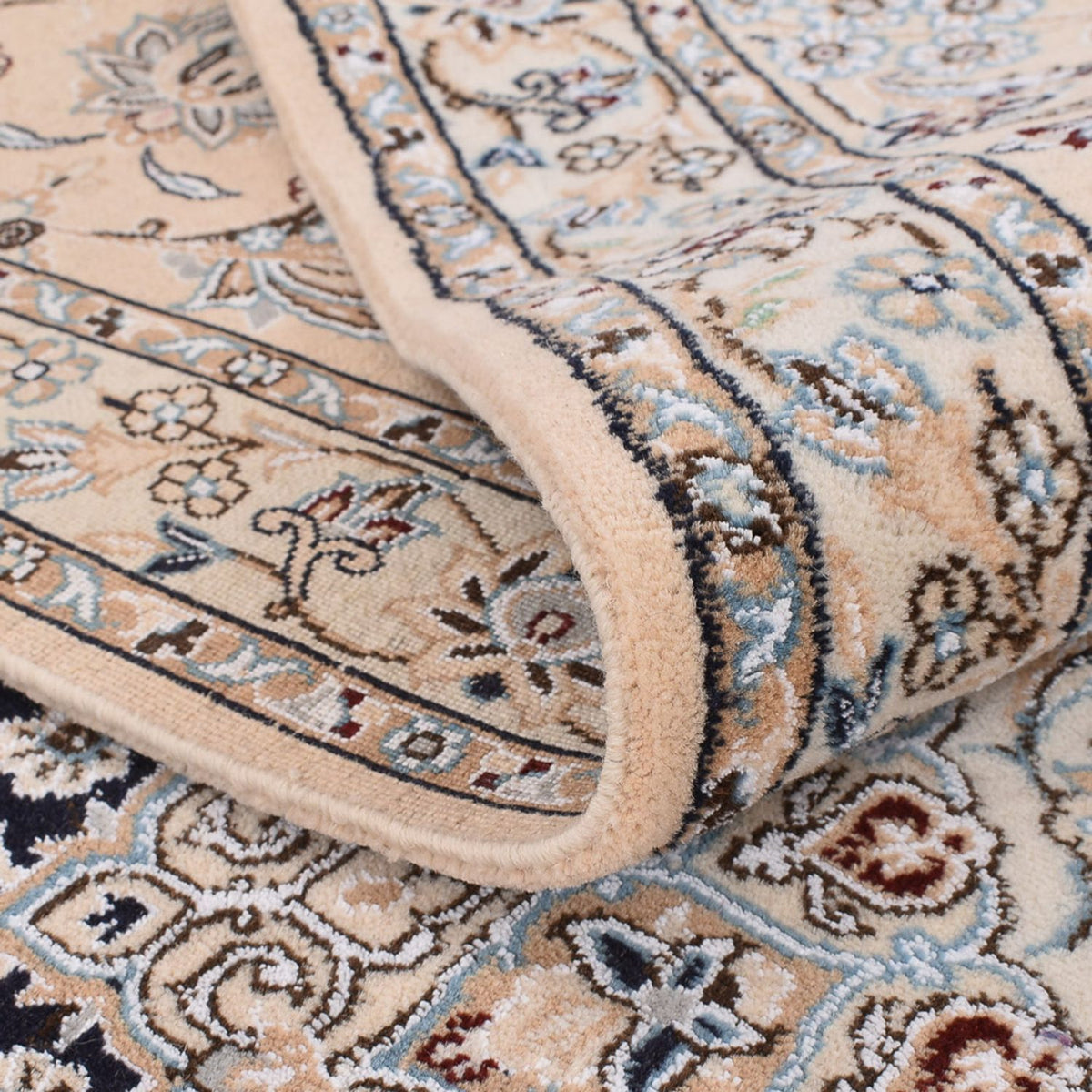 Persisk matta - Nain - Royal kvadrat  - 310 x 305 cm - mörkblå