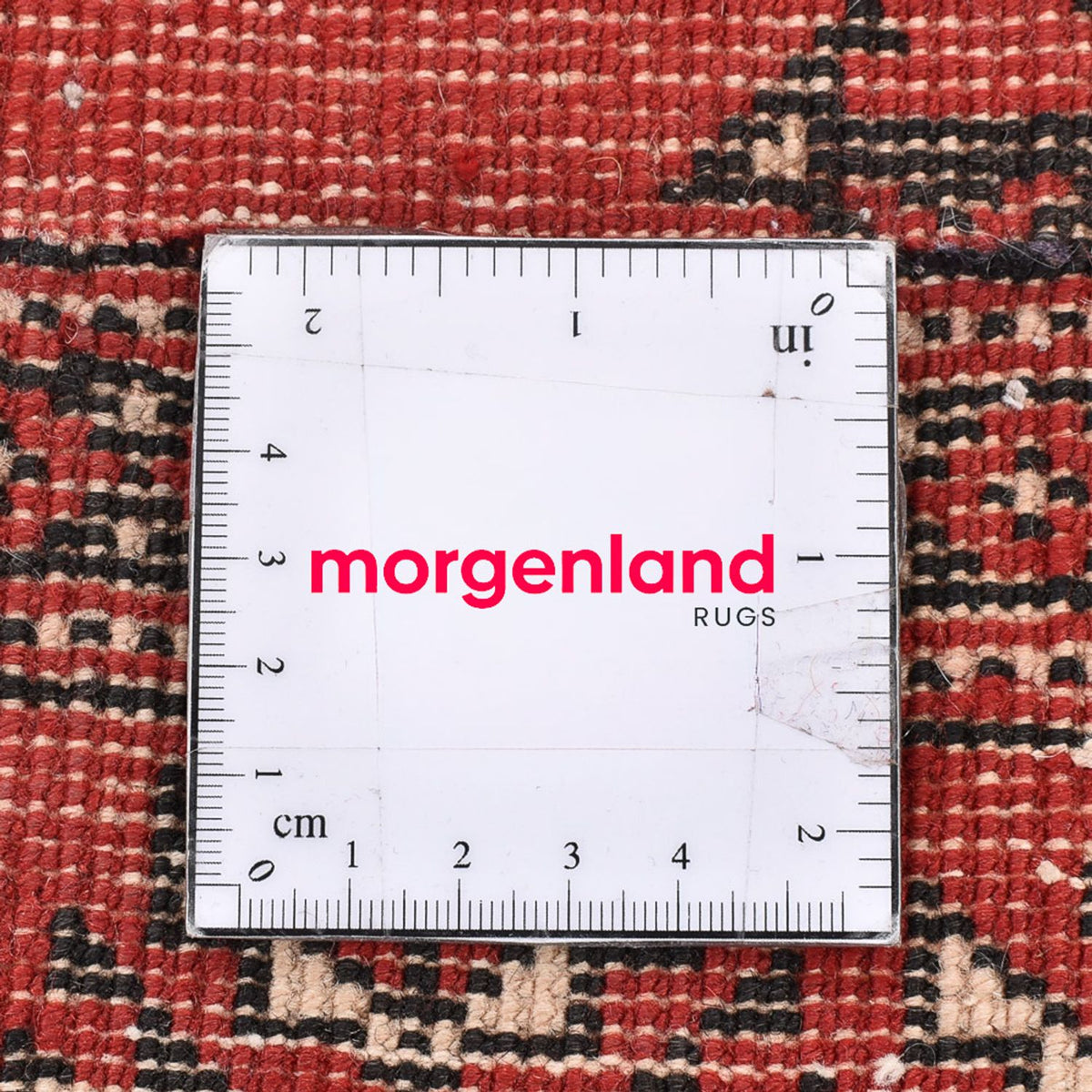 Runner Turkaman-matta - 376 x 98 cm - röd