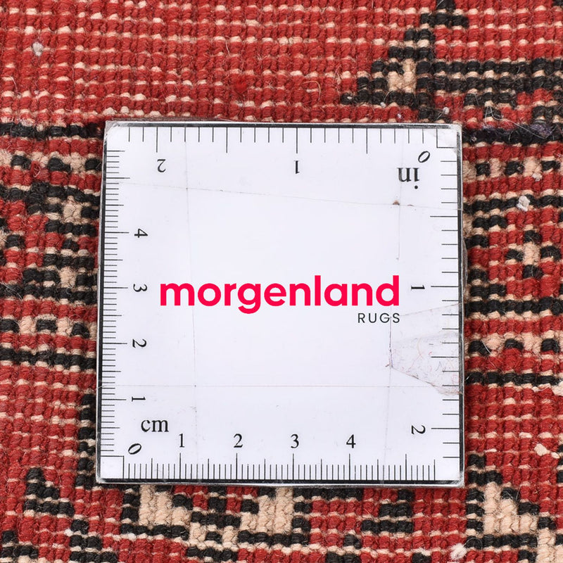 Runner Turkaman-matta - 376 x 98 cm - röd