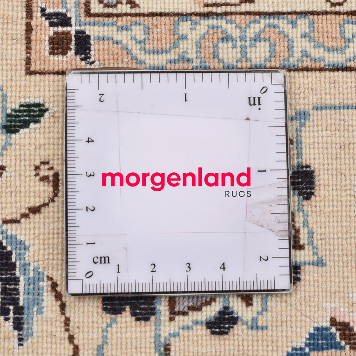 Persisk matta - Nain - Premium kvadrat  - 212 x 212 cm - vit