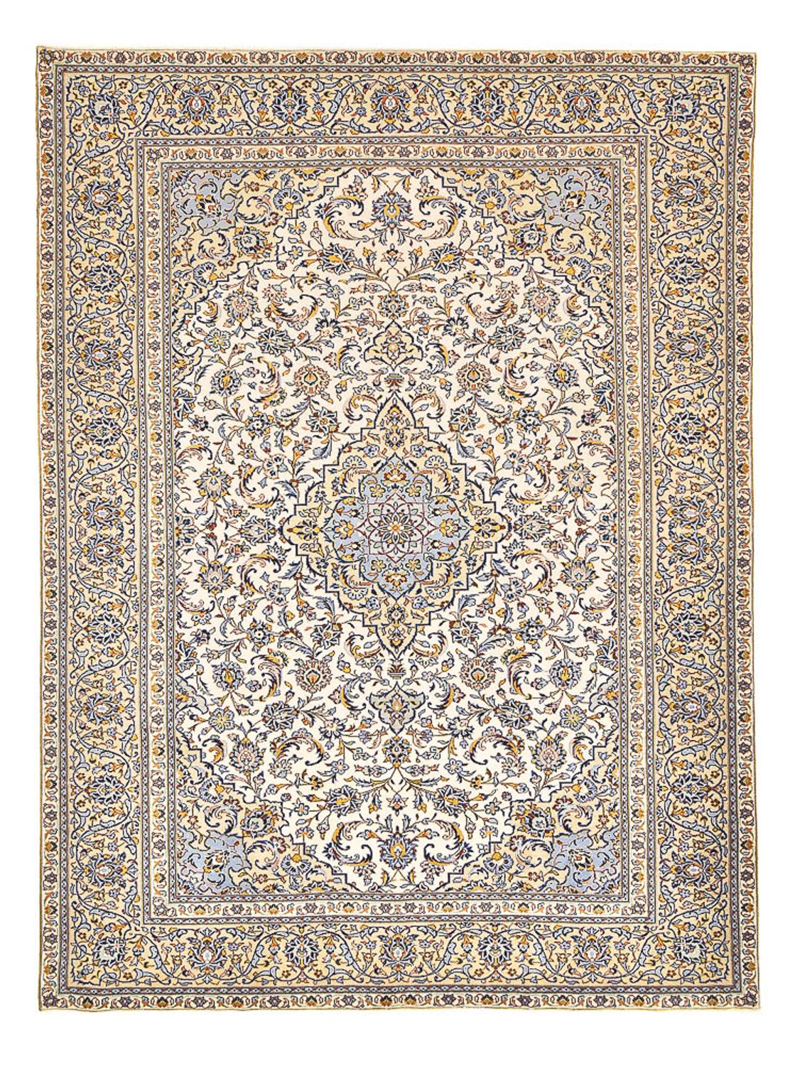 Persiska mattor - Keshan - 355 x 256 cm - ljusbeige