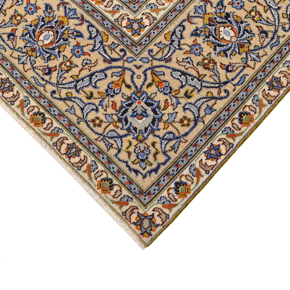 Persiska mattor - Keshan - 355 x 256 cm - ljusbeige