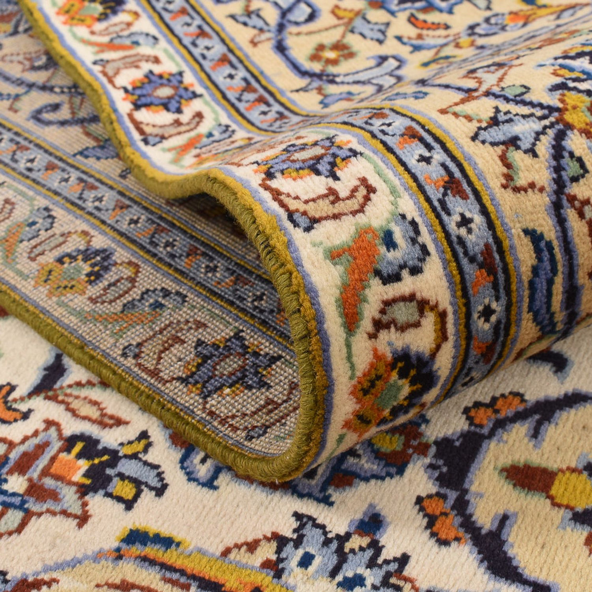 Persiska mattor - Keshan - 355 x 256 cm - ljusbeige