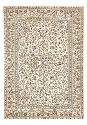 Persiska mattor - Keshan - 352 x 237 cm - ljusbeige