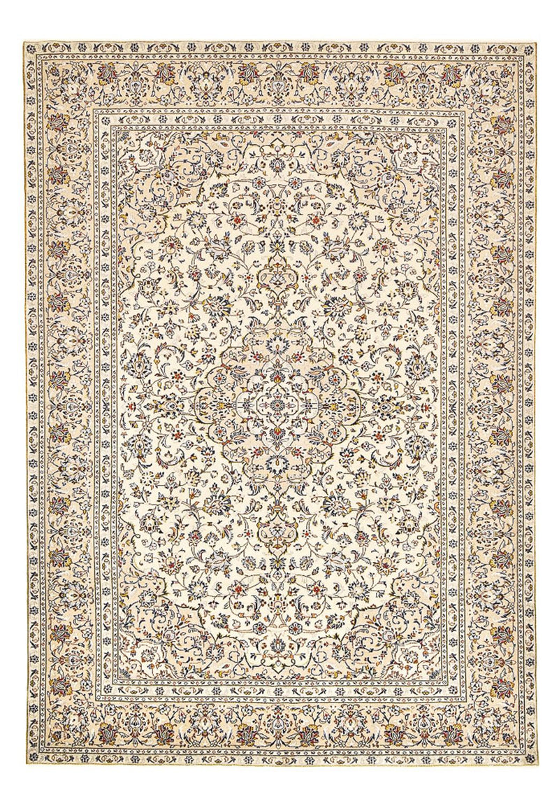 Persiska mattor - Keshan - 352 x 237 cm - ljusbeige