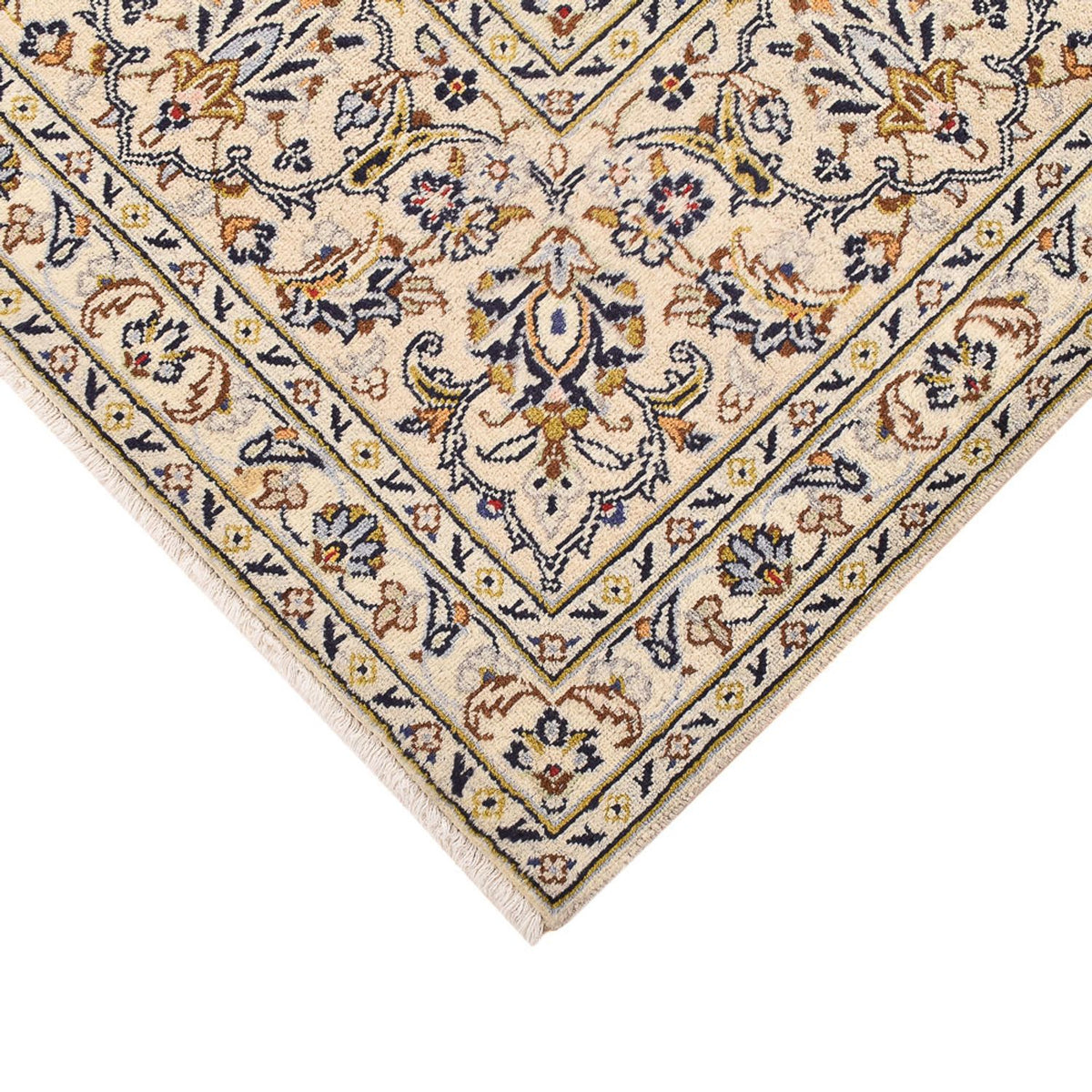 Persiska mattor - Keshan - 355 x 245 cm - ljusbeige