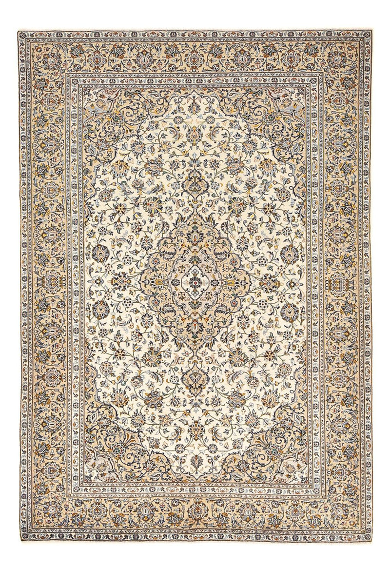 Persiska mattor - Keshan - 343 x 238 cm - ljusbeige