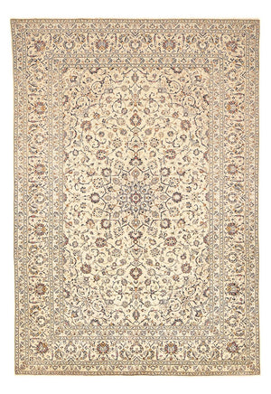 Persiska mattor - Keshan - 359 x 243 cm - ljusbeige