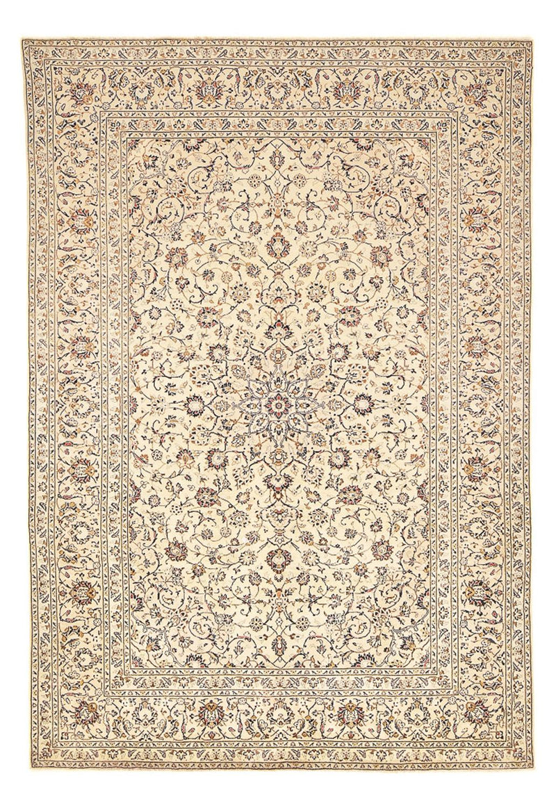 Persiska mattor - Keshan - 359 x 243 cm - ljusbeige