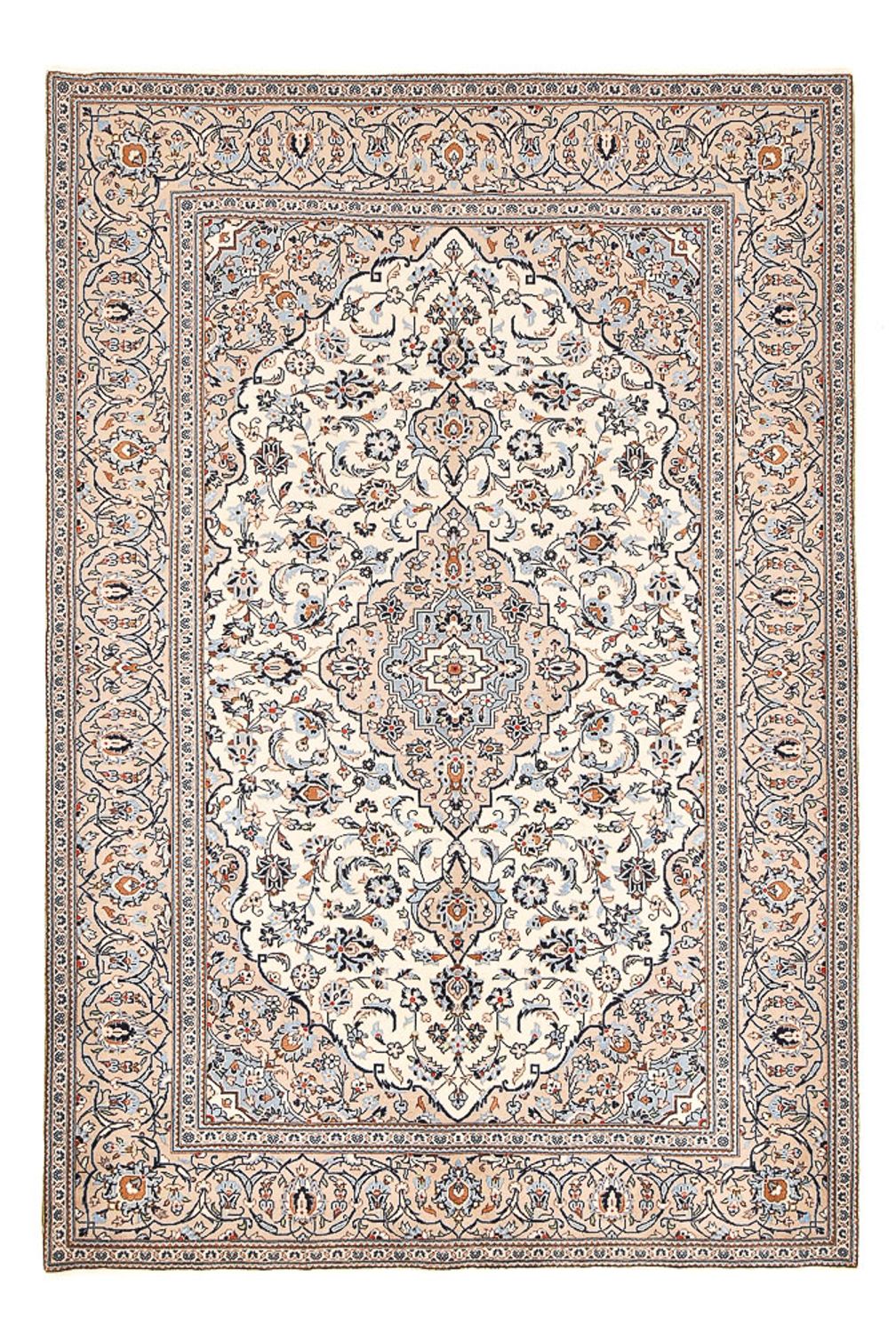 Persiska mattor - Keshan - 303 x 202 cm - mörk beige