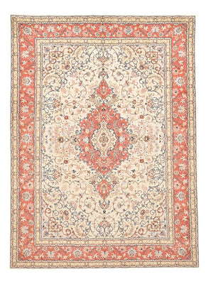 Persiska mattor - Keshan - 342 x 243 cm - ljusbeige