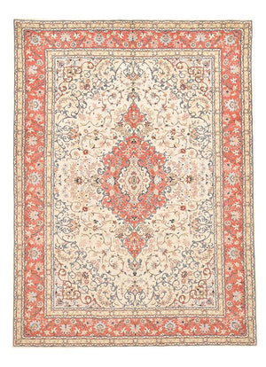 Persiska mattor - Keshan - 342 x 243 cm - ljusbeige