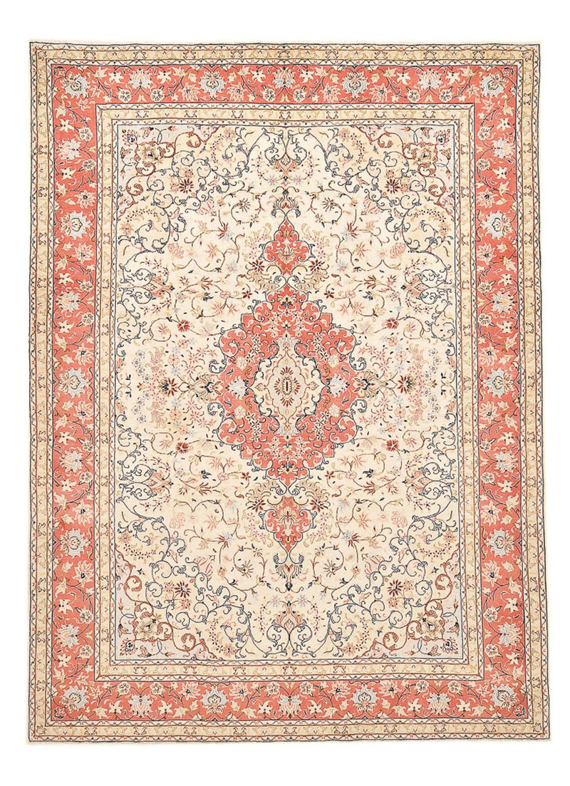 Persiska mattor - Keshan - 342 x 243 cm - ljusbeige