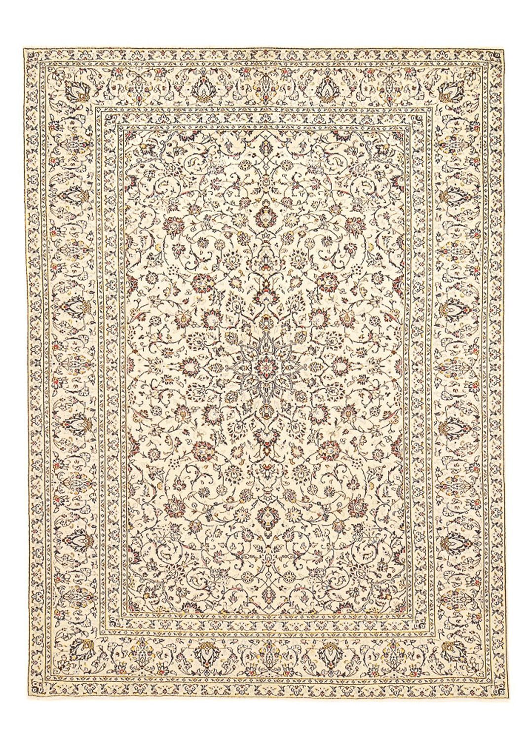 Persiska mattor - Keshan - 340 x 238 cm - ljusbeige