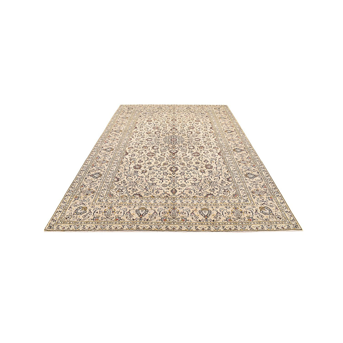 Persiska mattor - Keshan - 340 x 238 cm - ljusbeige